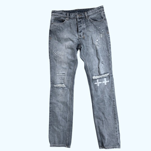 Ksubi Other - Ksubi Chitch Plus One Jeans 098 Denim Distressed Blue Mens 33 5000006702